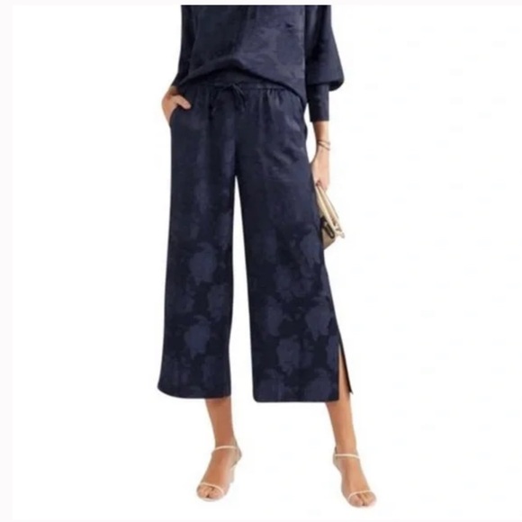 Violet Culottes Jeans Trousers - Navy main image 0